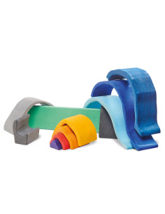 Stapel element grot met vuur 2