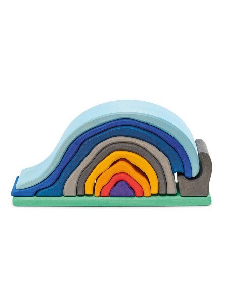 Stapel element grot met vuur