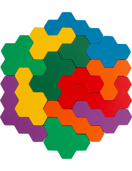 Hexagon puzzel set