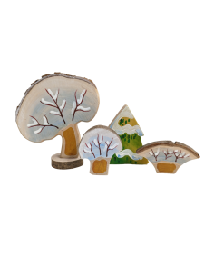 Zomer-, winterbomen set 2