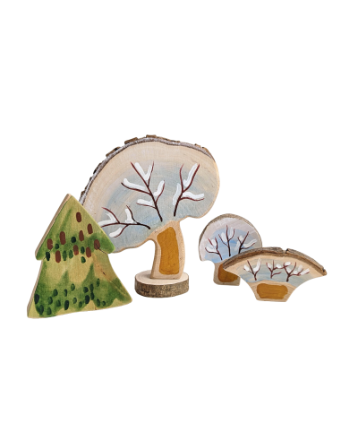 Zomer-, winterbomen set