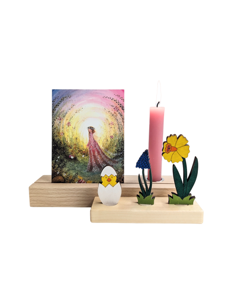 Kaartenhouder met kaars