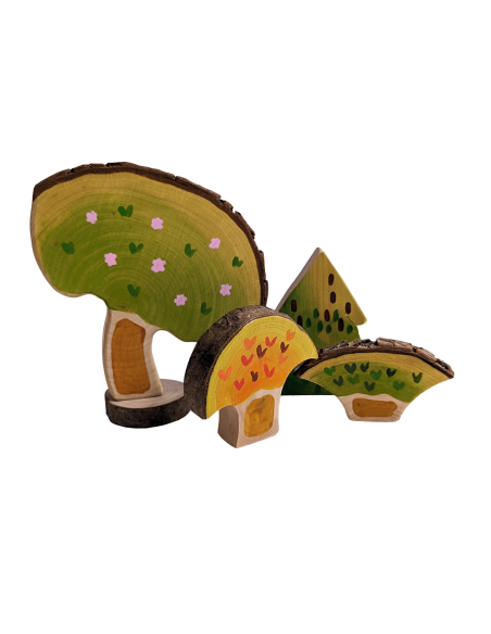 Lente-, herfstbomen set