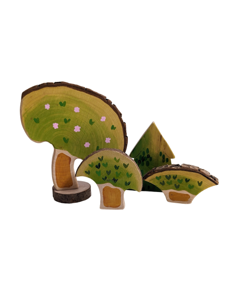 Lente-, herfstbomen set