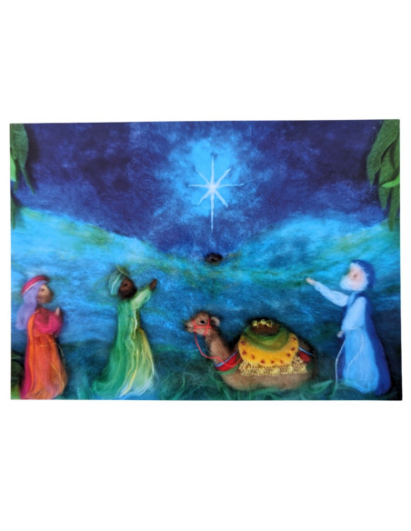 Ansichtkaart drie wijzen Het Wol Feetje