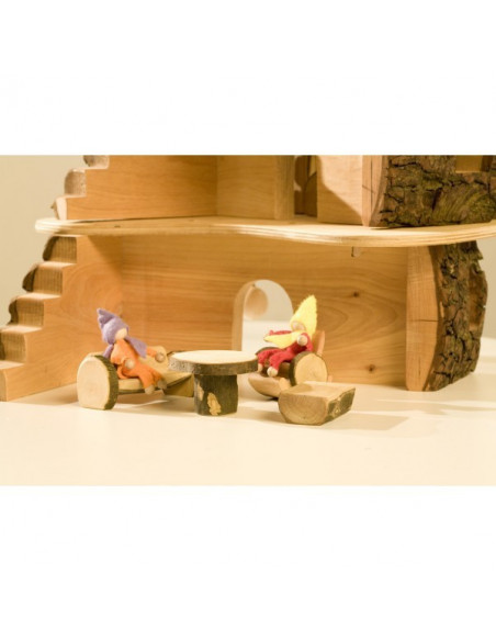 Boomstam woonkamer set