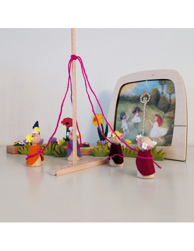 Meiboom plaat voor seizoenslamp Het Wol Feetje