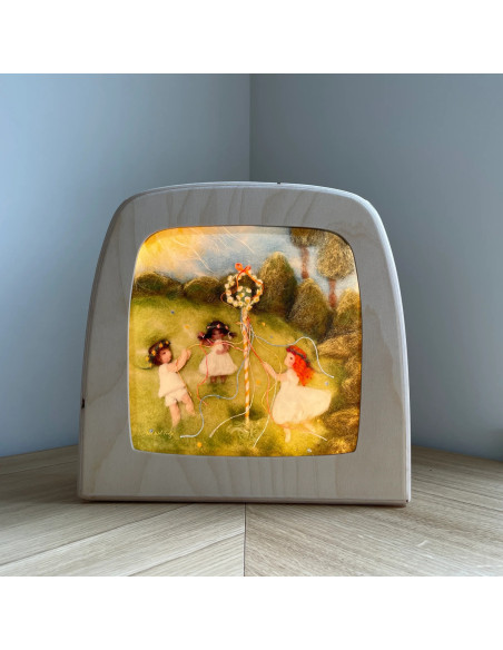 Meiboom plaat voor seizoenslamp Het Wol Feetje