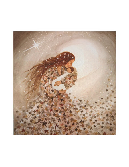 Moederliefde plaat voor seizoenslamp Bijdehansje