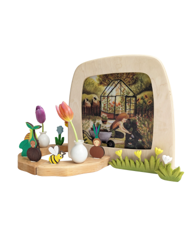 Moestuin plaat voor seizoenslamp Esther Bennink