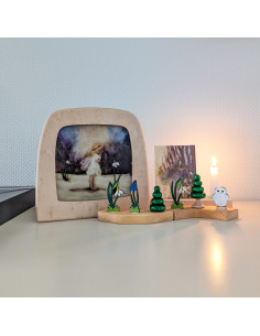 Sneeuwklok elfje plaat voor seizoenslamp Ann Galland 2