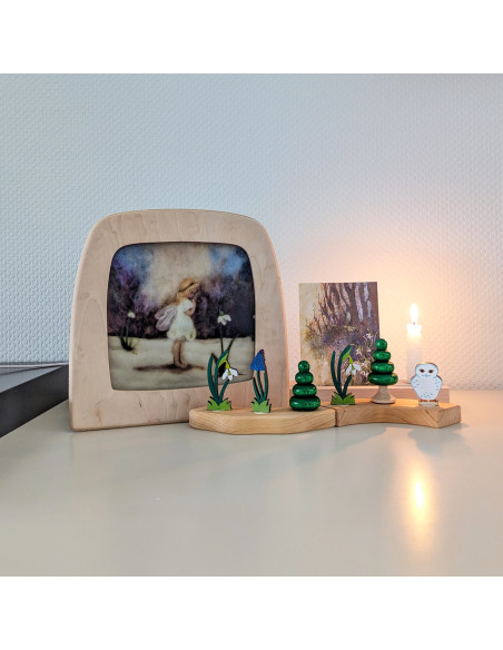 Sneeuwklok elfje plaat voor seizoenslamp Ann Galland