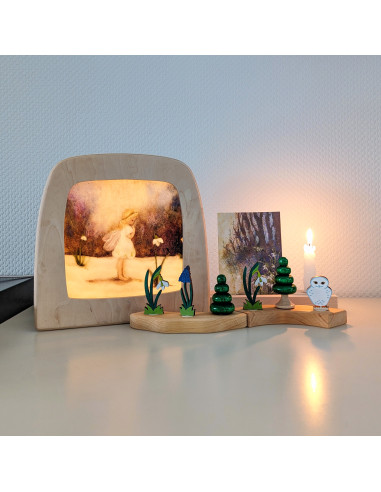 Sneeuwklok elfje plaat voor seizoenslamp Ann...