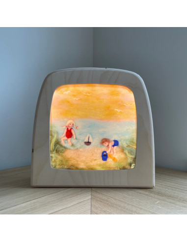 Strand plaat voor seizoenslamp Het Wol Feetje