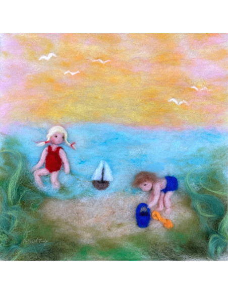 Strand plaat voor seizoenslamp Het Wol Feetje