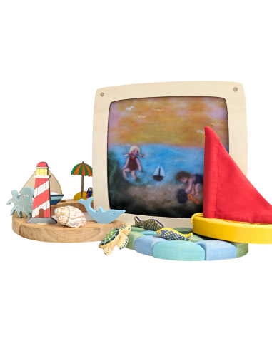 Strand plaat voor seizoenslamp Het Wol Feetje