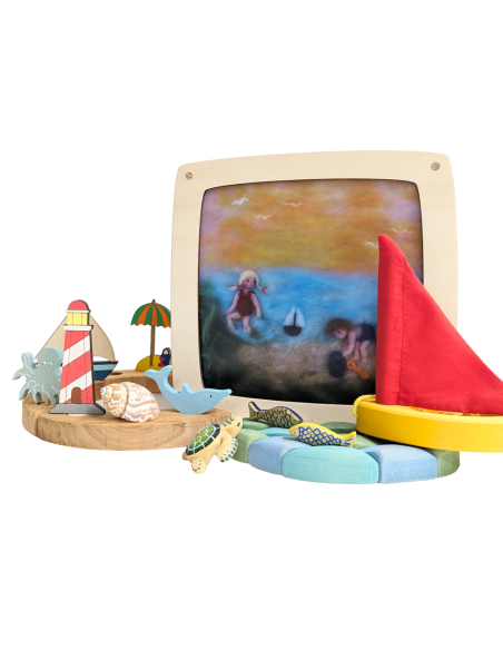 Strand plaat voor seizoenslamp Het Wol Feetje