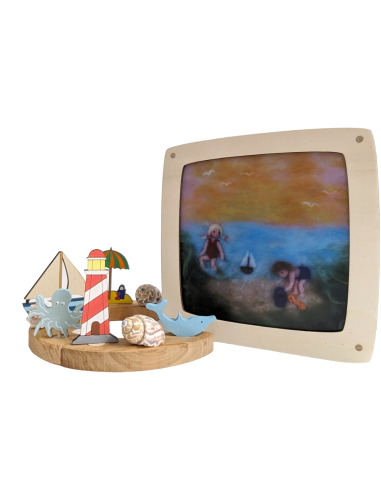 Strand plaat voor seizoenslamp Het Wol Feetje