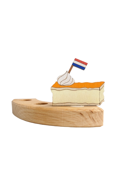 Oranje tompouce steker