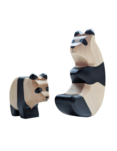 Panda klein Holzwald