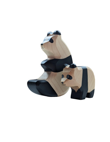 Panda klein Holzwald