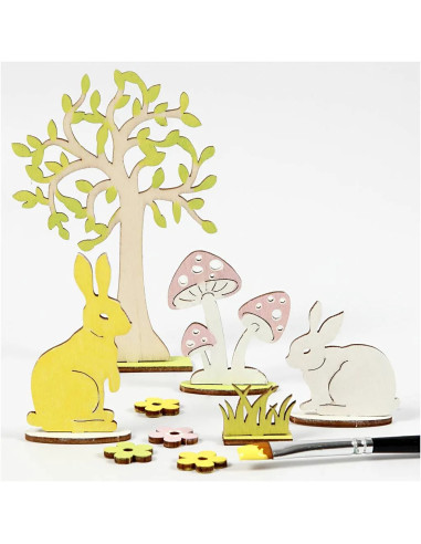 Knutsel paashazen tafereel