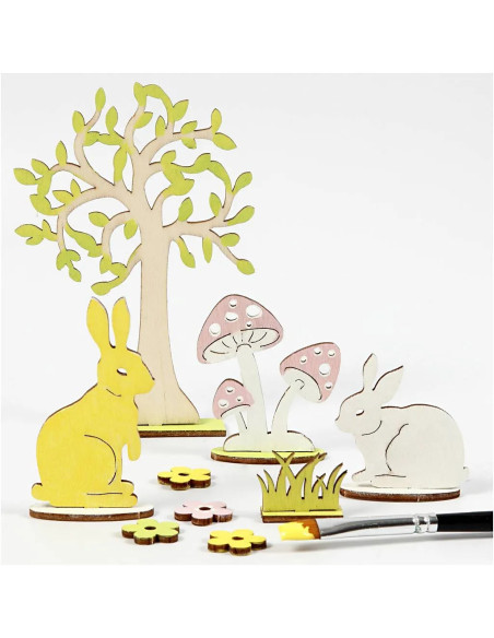 Knutsel paashazen tafereel