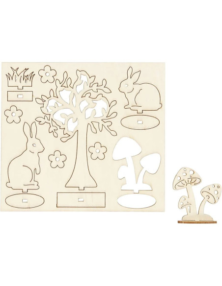 Knutsel paashazen tafereel