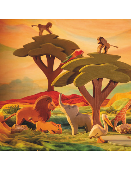 Kleine olifant slurf omhoog Ostheimer