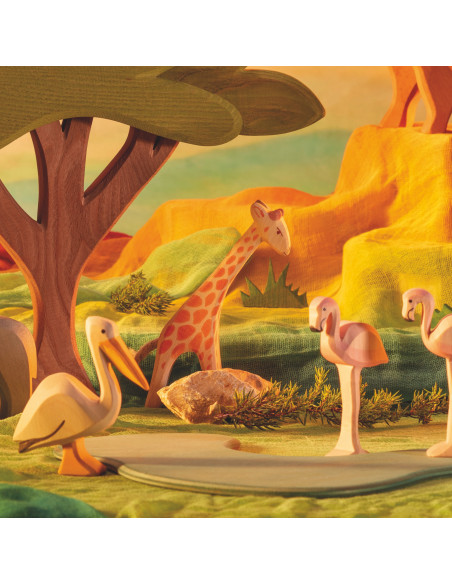 Kleine giraffe kop omlaag Ostheimer