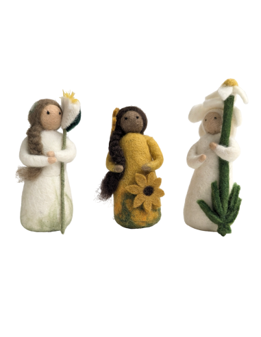 Vilten bloemenfee zonnebloem