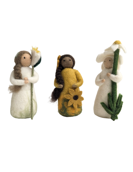 Vilten bloemenfee zonnebloem