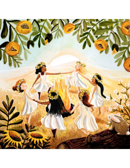 Midzomernacht plaat voor seizoenslamp Esther Bennink