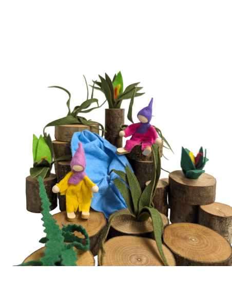 Waterval- en plantenset groot