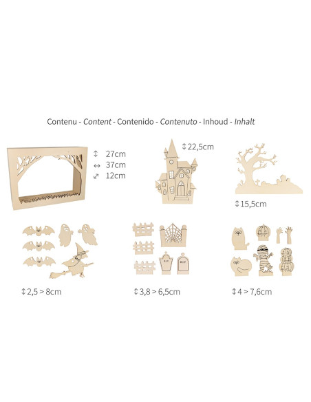 3D Halloween tafereel