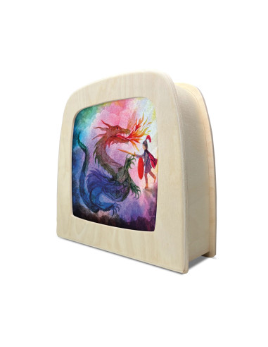 Draak plaat voor in seizoenslamp Vogel Geluk