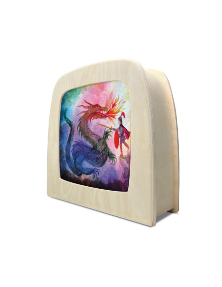 Draak plaat voor in seizoenslamp Vogel Geluk