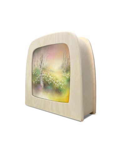 Sneeuwklokjes plaat voor seizoenslamp Baukje Exler