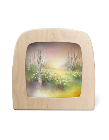 Sneeuwklokjes plaat voor seizoenslamp Baukje Exler