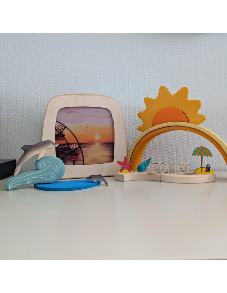 Reuzenrad plaat voor seizoenslamp Hannah Illustreert