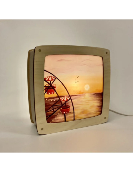 Reuzenrad plaat voor seizoenslamp Hannah Illustreert