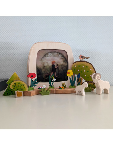 Lente wandeling plaat voor seizoenslamp Het Wol...