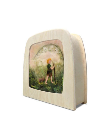 Lente wandeling plaat voor seizoenslamp Het Wol Feetje