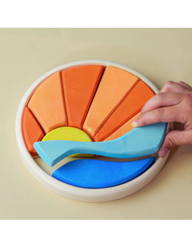 Puzzel zonsondergang