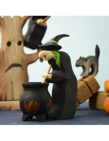 Heks met heksenketel Bumbu Toys