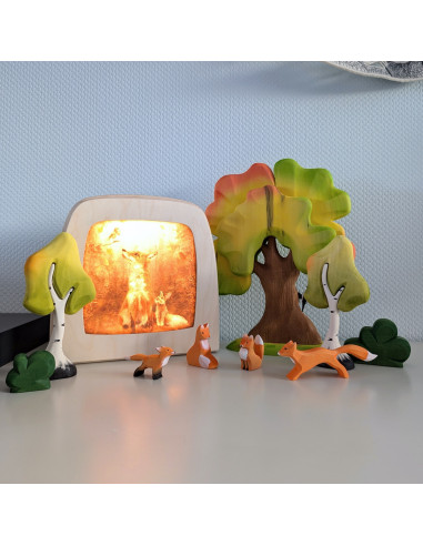 Vos plaat voor seizoenslamp Iris Esther