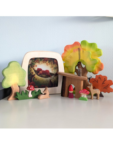 Herfst baby plaat voor seizoenslamp Bijdehansje