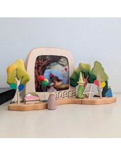 Feest plaat voor seizoenslamp Het Wol Feetje 2