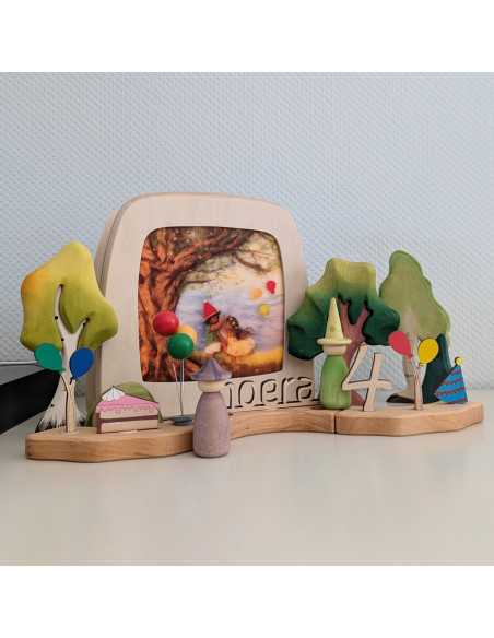 Feest plaat voor seizoenslamp Het Wol Feetje