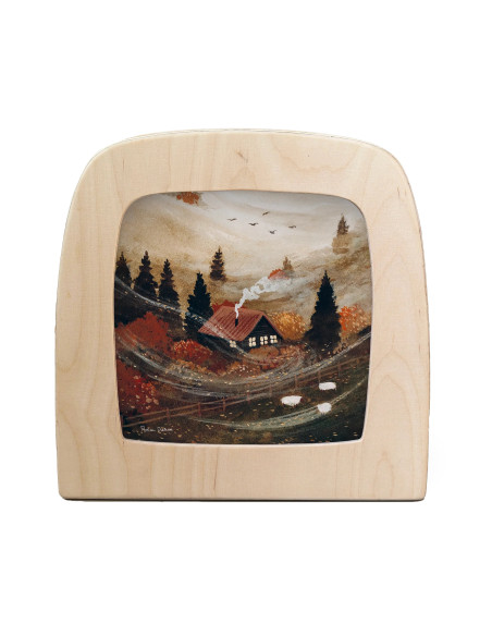 Herfsthuis plaat voor seizoenslamp Robin Pieterse